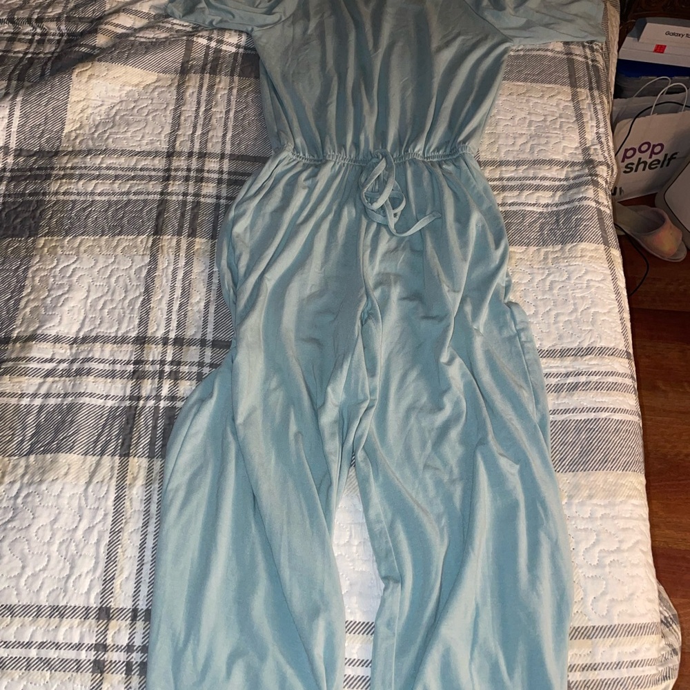 Zenana Outfitters Sky Blue Kids One Piece